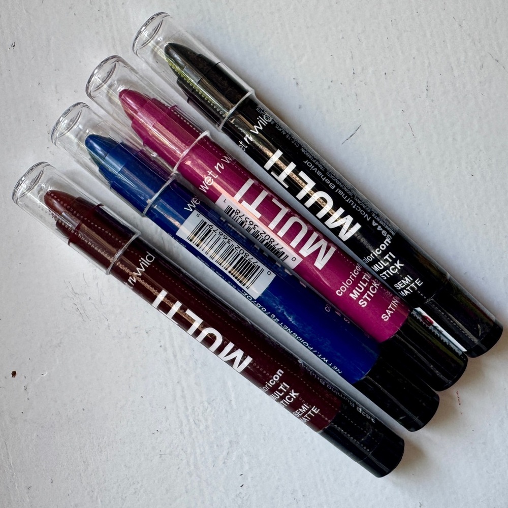 wet n wild Set of 4 MULTI Coloricon Multi Stick, Bold Colors